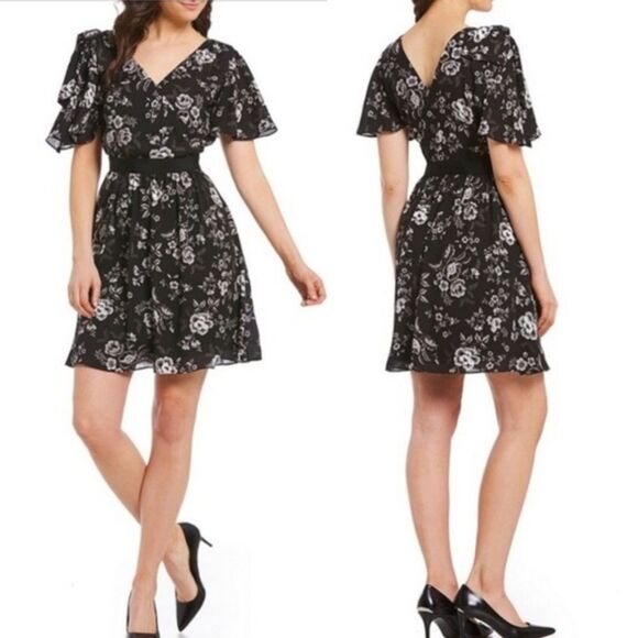 NWT Isaac Mizrahi Floral Camellia Dress - Picture 1 of 3